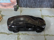 Matchbox Tesla Model X black SpaceX Crew Transport — top view