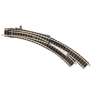 Fleischmann 9169 Right-Hand Curved Turnout – N Scale, Conducting Frog