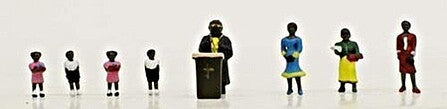 Model Power N Scale Deacon and Flock with Pulpit, 9 Figures – MDP1347 exact product image