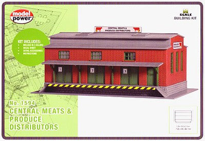 Model Power N Scale Central Meat & Produce Building Kit – MDP1594 exact product image