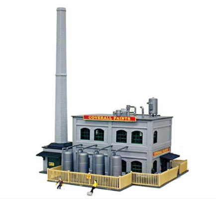 Model Power 2589 Coverall Paints N Scale built-up lighted structure