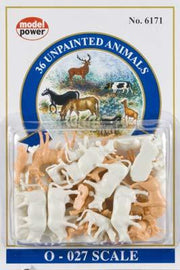 Model Power O Scale Unpainted Animals, 36-Pack – MDP6171– product image 1