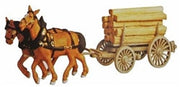 Model Power HO Horse-Drawn Lumber Carrier Kit – MDP624 exact product image