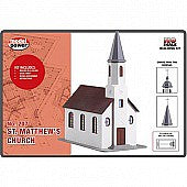 Model Power 785 HO Scale St. Matthew's Church Built-Up
