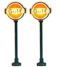 Model Power N Scale Lighted Gulf Gas Station Signs, 2-Pack – MDP8578 exact product alternate view