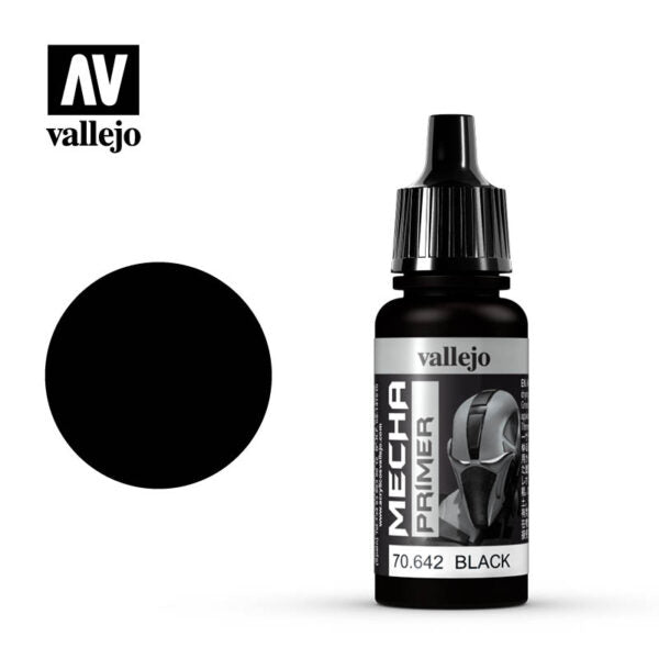 Vallejo Mecha Color Black Primer 17ml Bottle — exact product reference