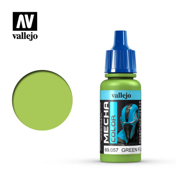 Vallejo Mecha Color Green Fluorescent 17ml Bottle — exact product reference