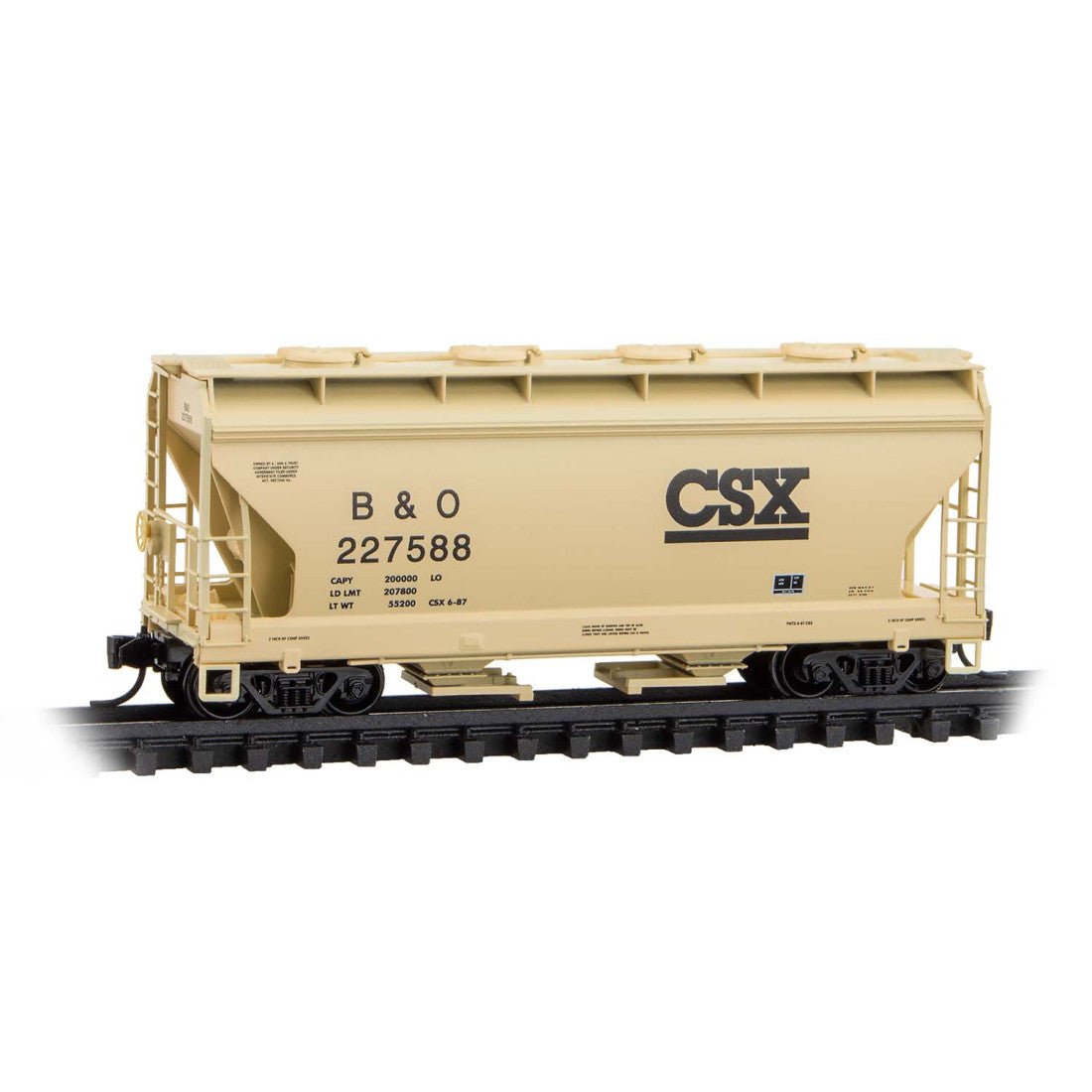 Micro Trains N CSX 2-Bay Covered Hopper RD# 227588 - 09200640– product image