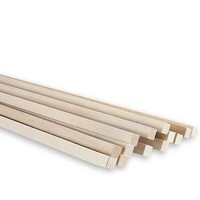 Midwest Products 8099 basswood strips 1/2 x 1/2 x 36 inch 60 pack