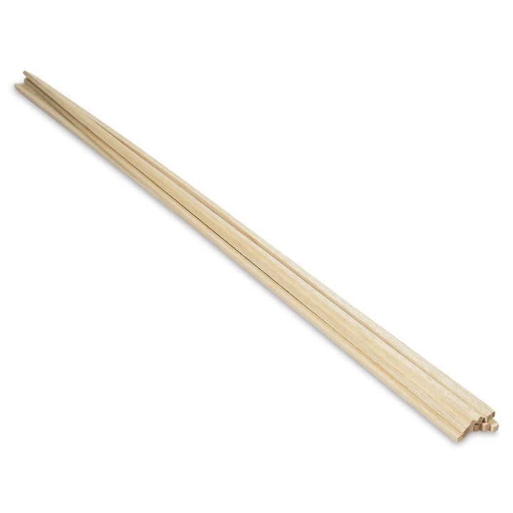 Midwest Products balsa wood strips 1/4 x 1/4 x 36 inches, 10 pack