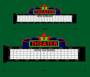 Miller Engineering O S scale theater marquee 1181