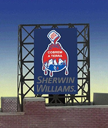 Miller Engineering Sherwin-Williams billboard N Z scale 338935