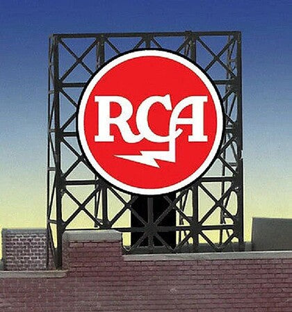 Miller Engineering N/Z Scale RCA Rooftop Sign – 339000