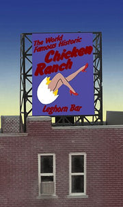 Miller Engineering Chicken Ranch billboard N Z scale 339050