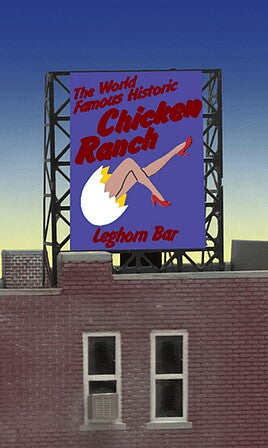 Miller Engineering Chicken Ranch billboard N Z scale 339050