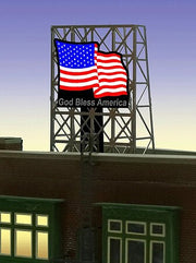 Miller Engineering N/Z Scale Flag Billboard – 339095– product image 1