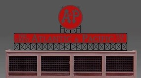 Miller Engineering N/HO Scale A&P Sign – 440152– product image