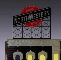 Miller Engineering N/HO Scale CNW Sign – 440202