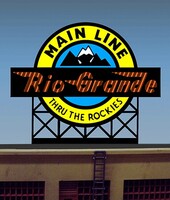 Miller Engineering HO/N Scale Rio Grande Billboard – 440602