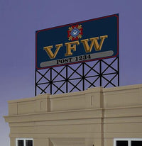 Miller Engineering HO/N Scale VFW Billboard – 441252– product image 1