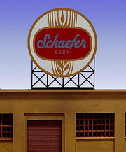 Miller Engineering HO/N Scale Schaefer Beer Billboard – 441302– product image 1