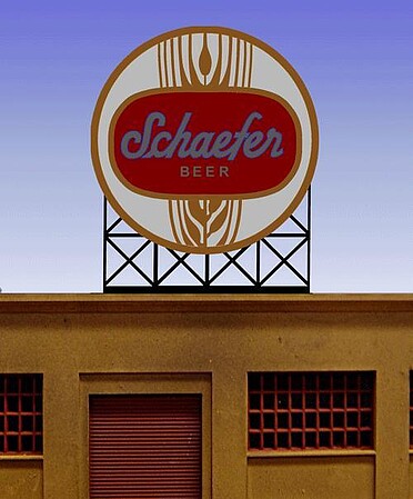 Miller Engineering HO/N Scale Schaefer Beer Billboard – 441302