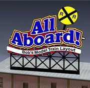 Miller Engineering HO/N Scale All Aboard Billboard – 441852– product image 2