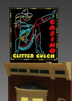 Miller Engineering Small Glitter Gulch Sign – 442602