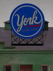 Miller Engineering York Billboard – HO/N Scale – 443352– product image 1