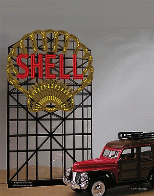 Miller Engineering small Shell sign HO and N scale 443802