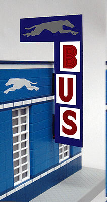 Miller Engineering O GREYHOUND BUS SIGN – 5881 product image