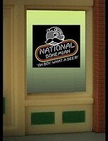 Miller Engineering 8845 Natty Boh animated neon window sign