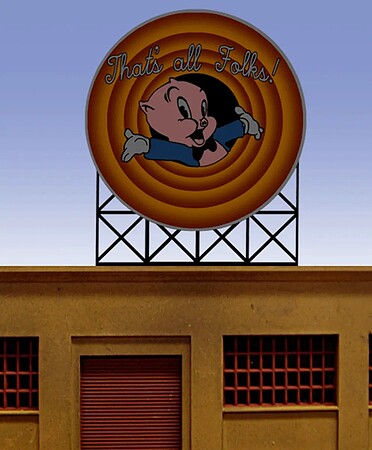 Miller Engineering Large That's All Folks Billboard – 885001