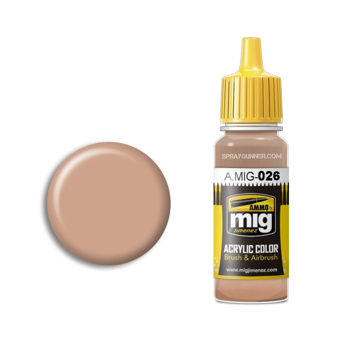 AMMO by Mig Jimenez Sand Brown Acrylic Paint – A.MIG-0026– product image