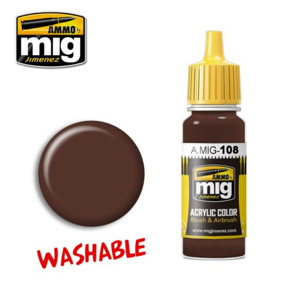 AMMO A.MIG-0108 Washable Mud 17 ml acrylic paint bottle