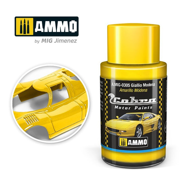 AMMO Cobra Motor Giallio Modena paint bottle A.MIG-0305