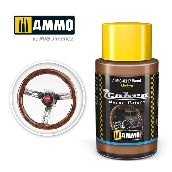 AMMO Cobra Motor Wood paint bottle A.MIG-0317