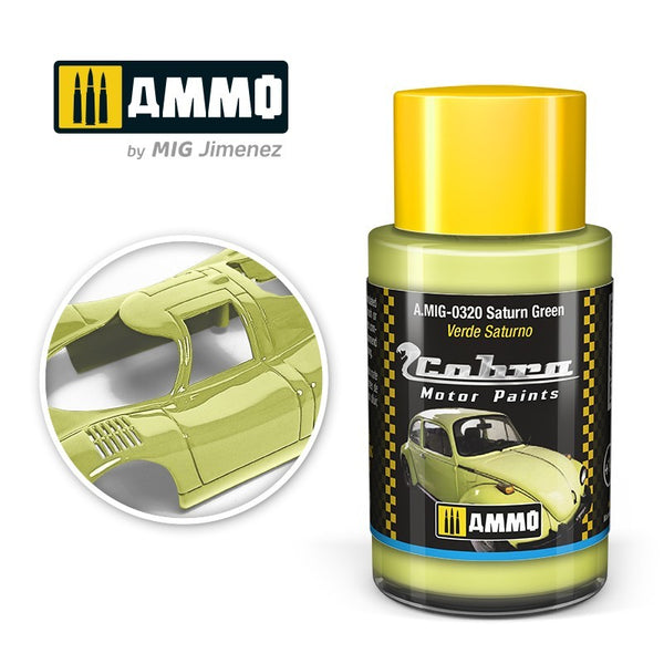 AMMO Saturn Green paint bottle A.MIG-0320