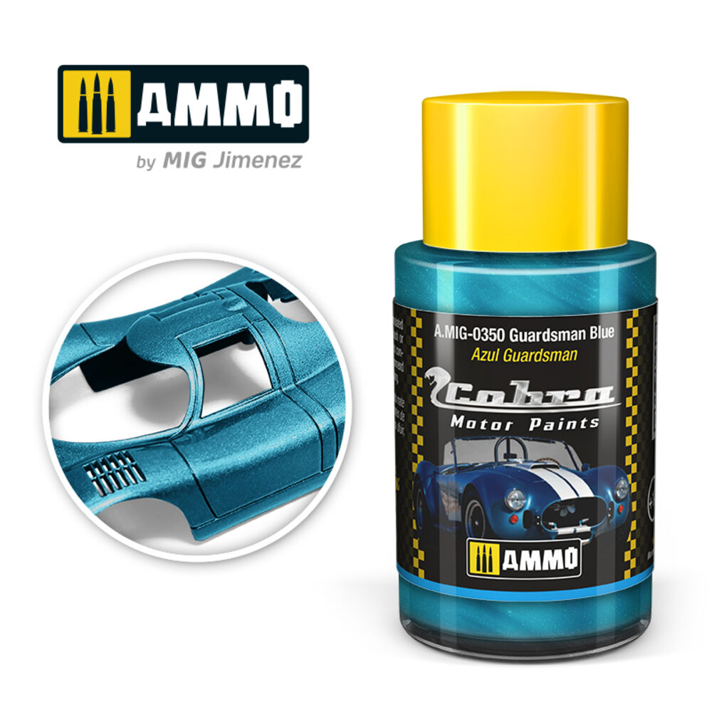 AMMO A.MIG-0350 Cobra Motor Guardsman Blue 30 ml bottle.