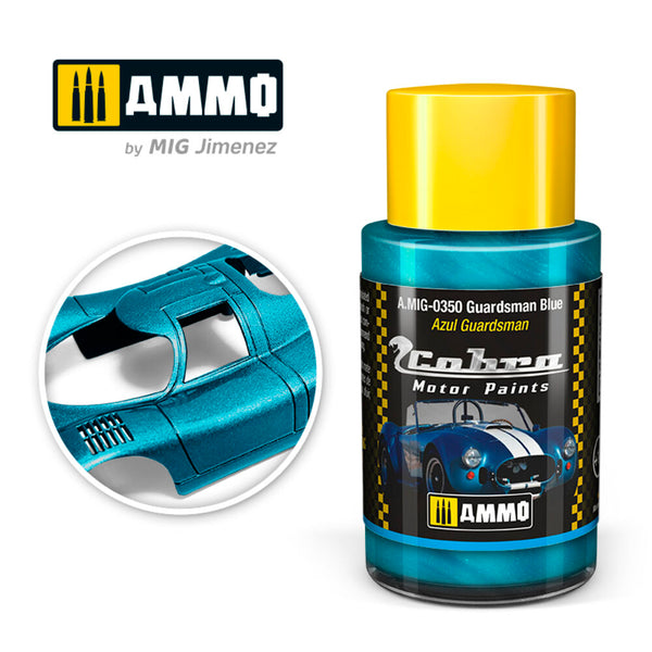 AMMO A.MIG-0350 Cobra Motor Guardsman Blue 30 ml bottle.