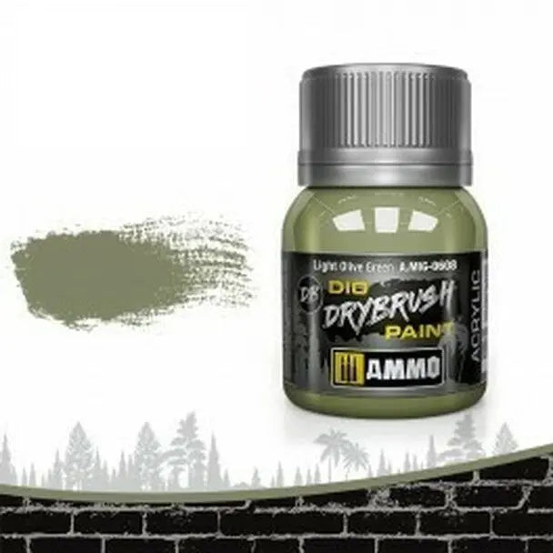AMMO by Mig Jimenez A.MIG-0608 Drybrush Light Olive Green - 40ml– product image