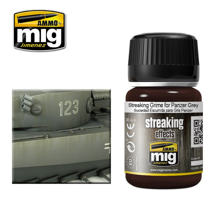 AMMO by Mig Jimenez A.MIG-1202 Streaking Grime for Panzer Grey 35ml