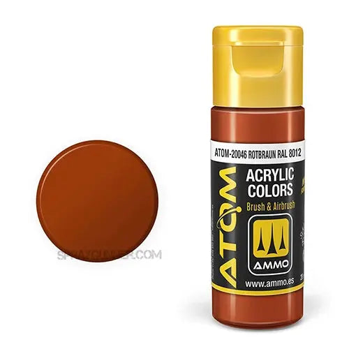 AMMO by Mig Jimenez ATOM COLOR ROTBRAUN – MIG20046– product image