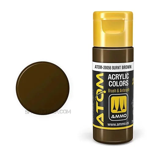 AMMO ATOM Burnt Brown Acrylic Paint – 20ml – 20056– product image