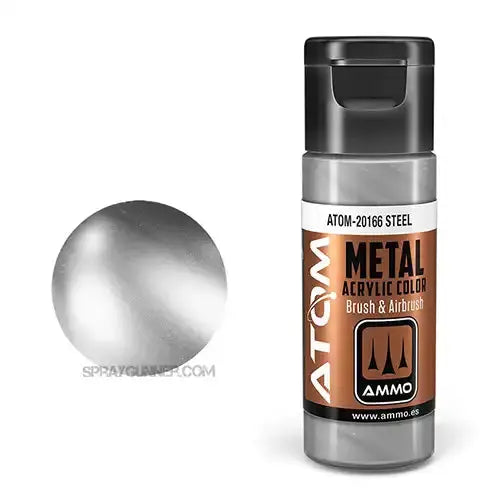 AMMO by Mig Jimenez ATOM METALLIC STEEL – MIG20166– product image