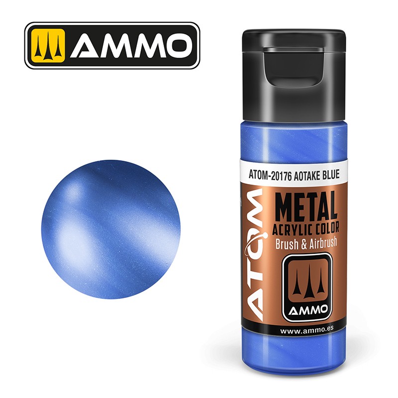 AMMO by Mig Jimenez ATOM METALLIC AOTAKE BLUE – MIG20176 — exact product reference