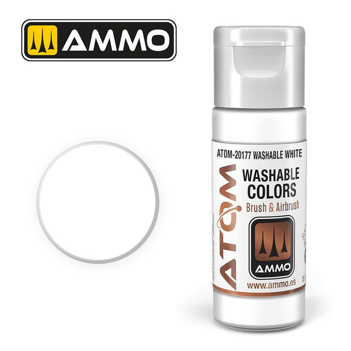 AMMO by Mig Jimenez ATOM WASHABLE WHITE – MIG20177 — exact product reference
