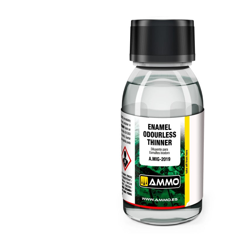 AMMO A.MIG-2019 Enamel Odourless Thinner 100 mL — manufacturer bottle