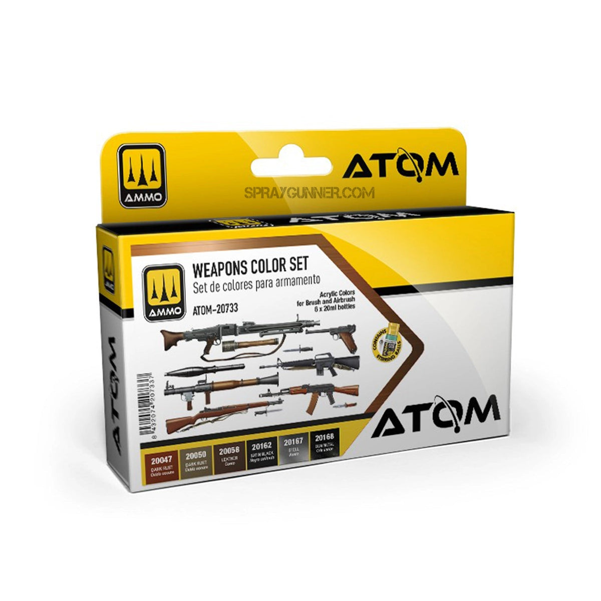 AMMO by Mig Jimenez ATOM Weapons Color Set – 20733– product image