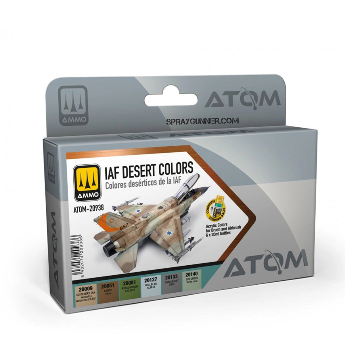 AMMO by MIG ATOM IAF Desert Colors Paint Set – 20938– product image